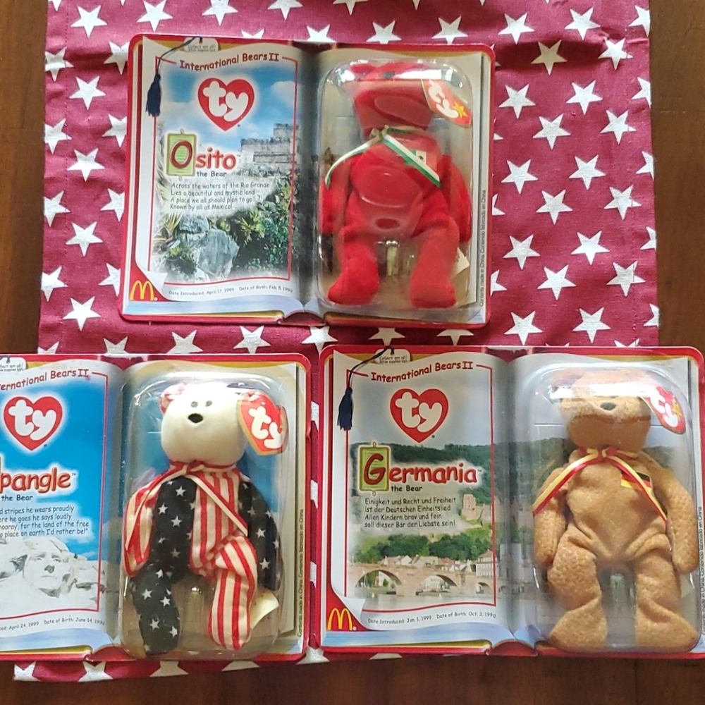 Ty McDonald's International Bears II set